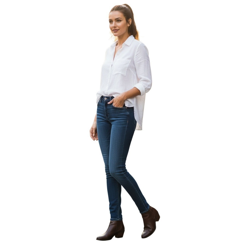 PAIGE‎ NWOT Verdugo Ankle Palmo Skinny Jeans 28x27 Dark Blue Soft Stretch $189